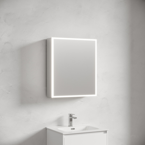 Зеркало-шкаф Sancos Evoke SC8060 60х70 подвесной цвет серый - фото 3